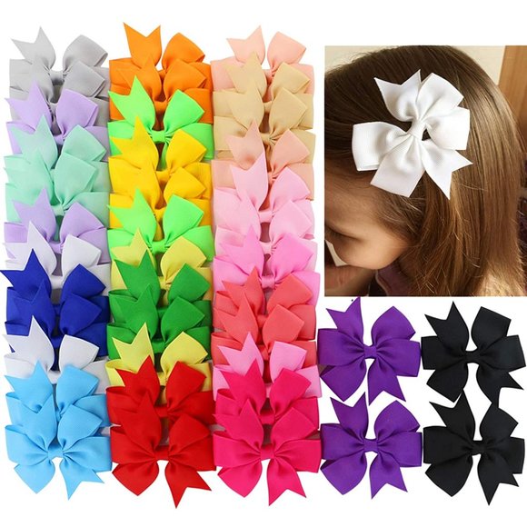 160PCS 3inch Grosgrain Ribbon Polka 80Colorsx2